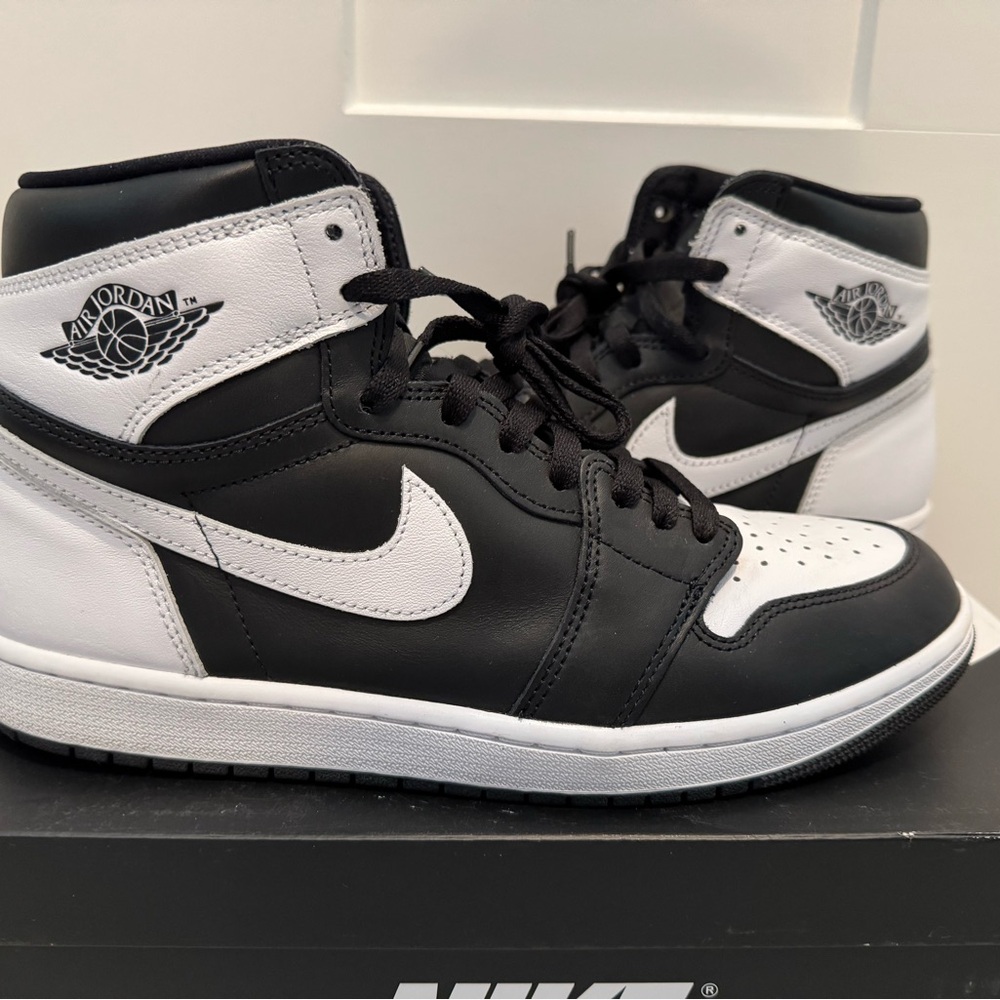 Nike Air Jordan Black and White Sneakers